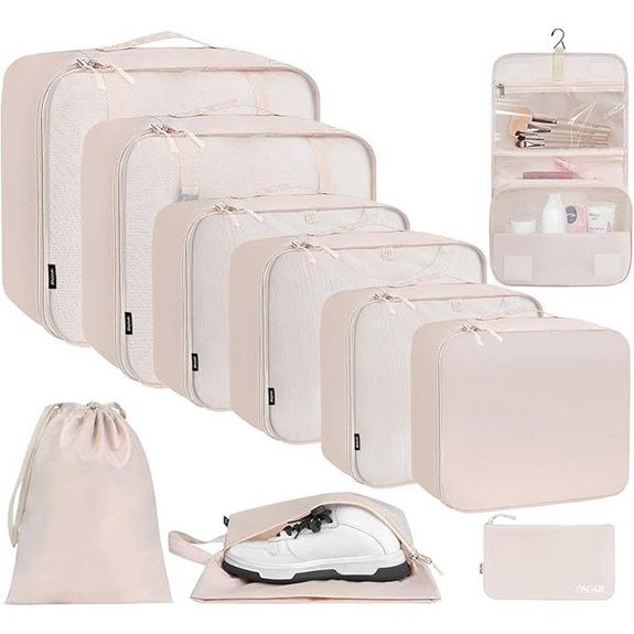 BAGAIL Packing Cubes Set for Travel Organizers