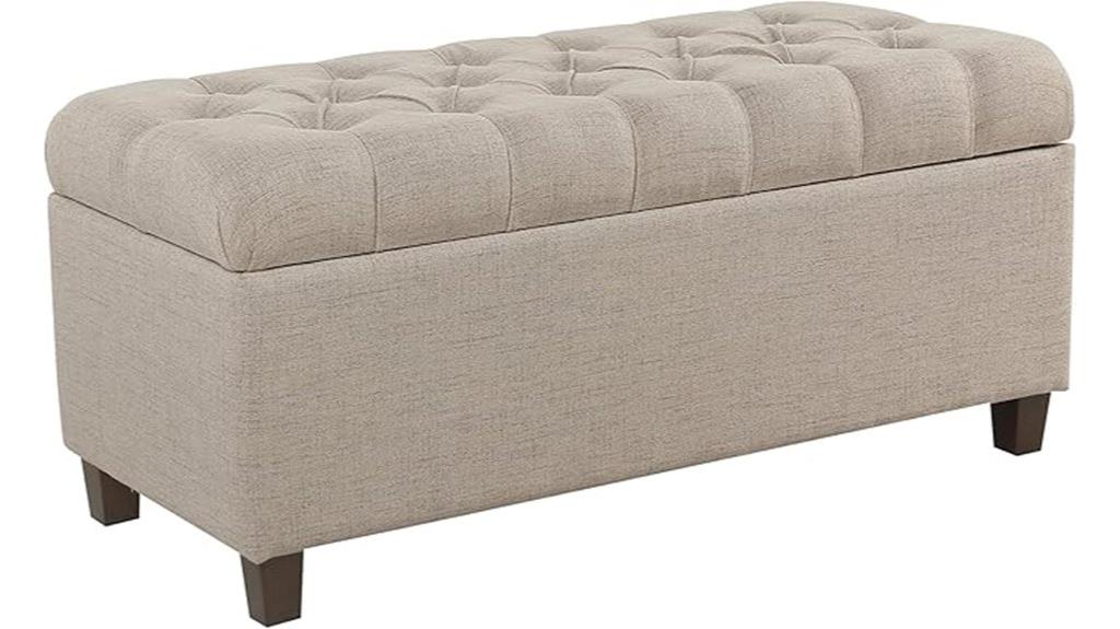 tufted storage ottoman