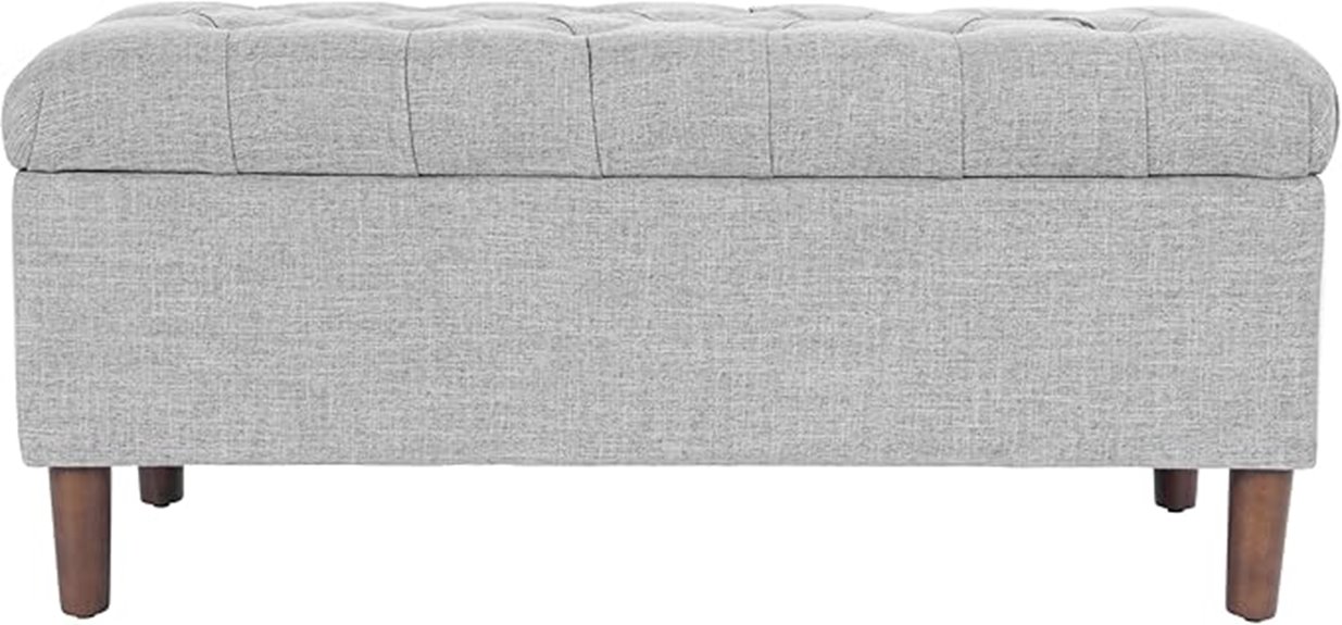 tufted storage ottoman