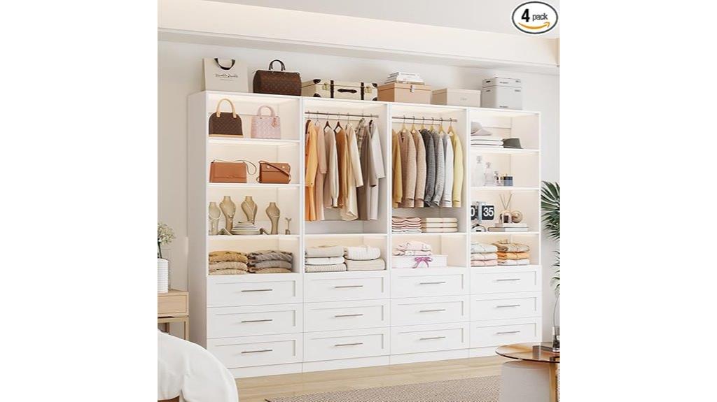 twelve drawer closet storage