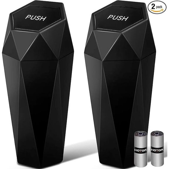 HOTOR 2 Pack Car Trash Can with Lid and Bags