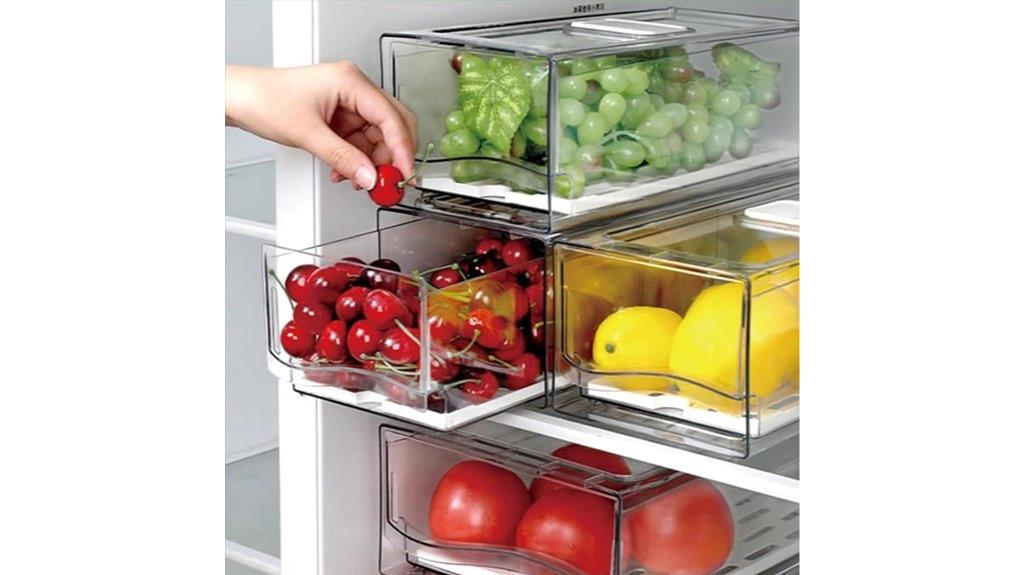 two fridge fruit containers