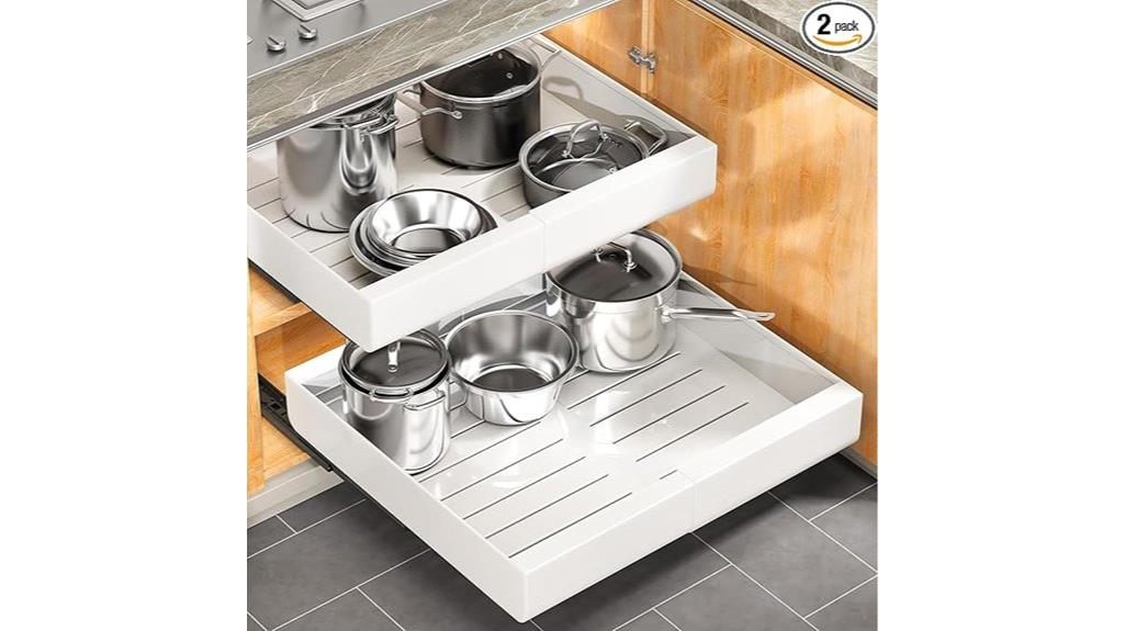 two pack cabinet organizers