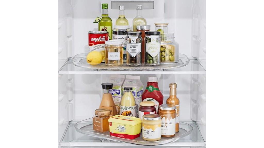 two pack lazy susan organizers