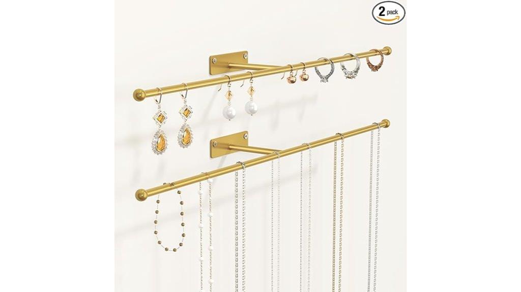 two pack wall jewelry organizer