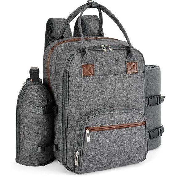 ALLCAMP 2-Person Picnic Backpack with Cooler & Accessories