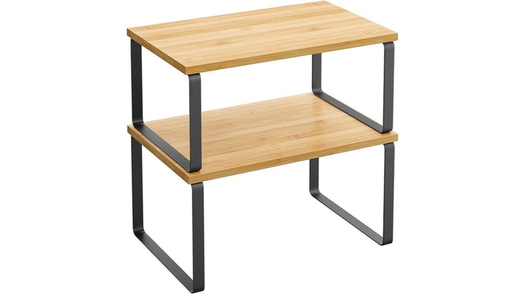 two piece cabinet organizer