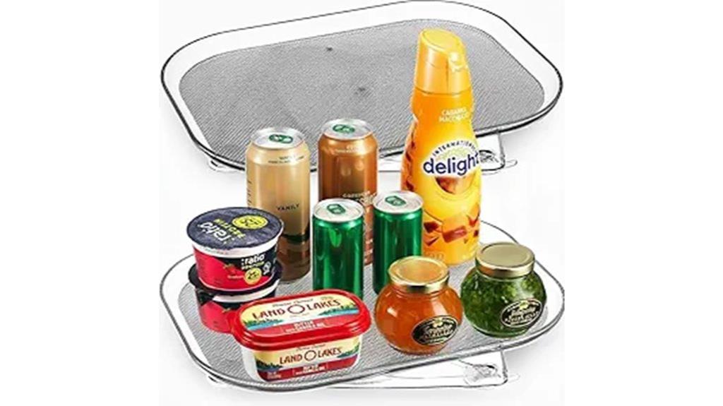 two piece lazy susan