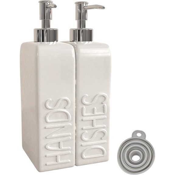Stainless Steel Pump Soap Dispenser Set (2-Pack)