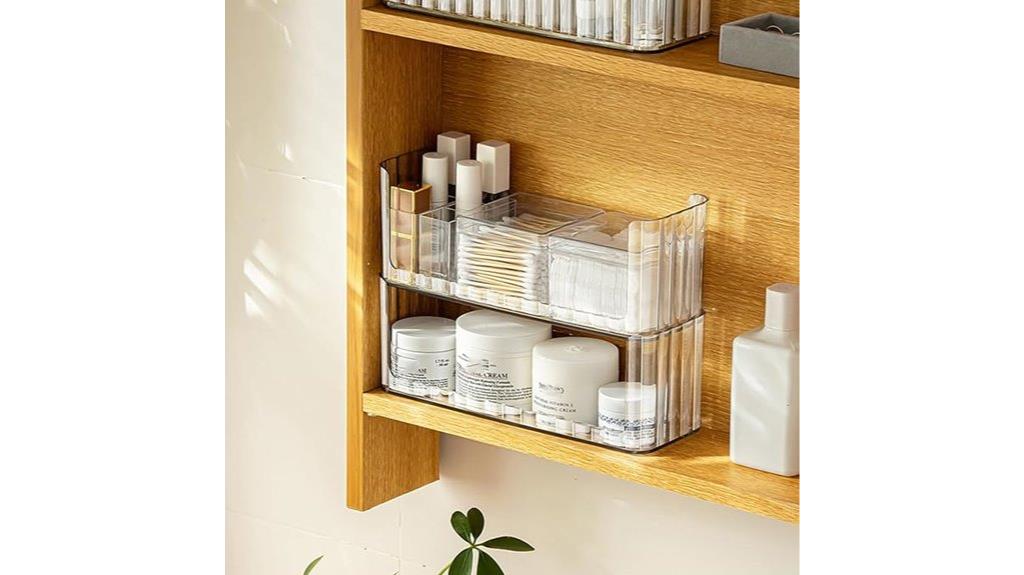 two tier bathroom cabinet