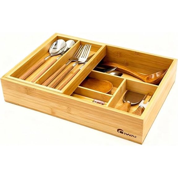 2-Tier Drawer Organizer with Removable Cutlery Tray
