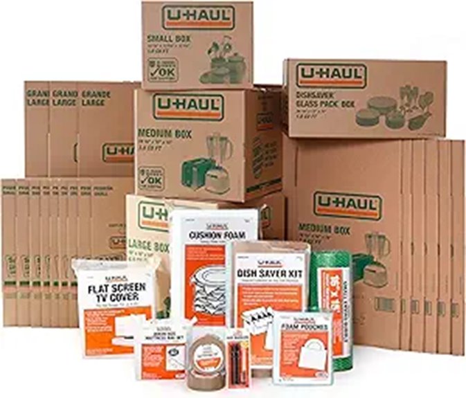 U-Haul Apartment Moving Kit (21 Boxes & Supplies)