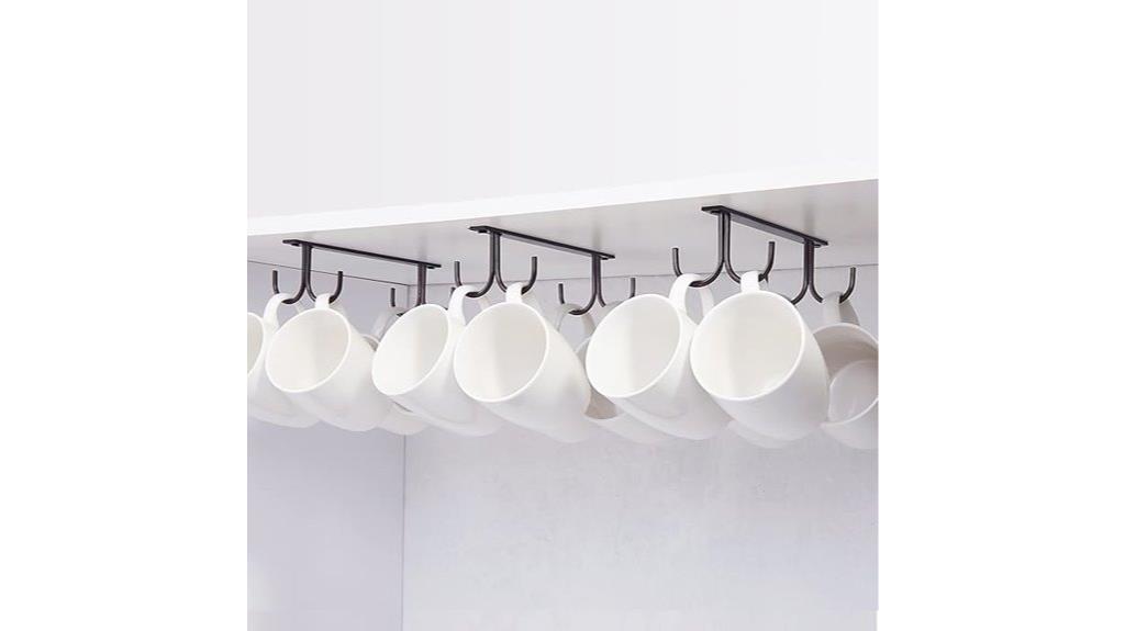 under cabinet mug storage
