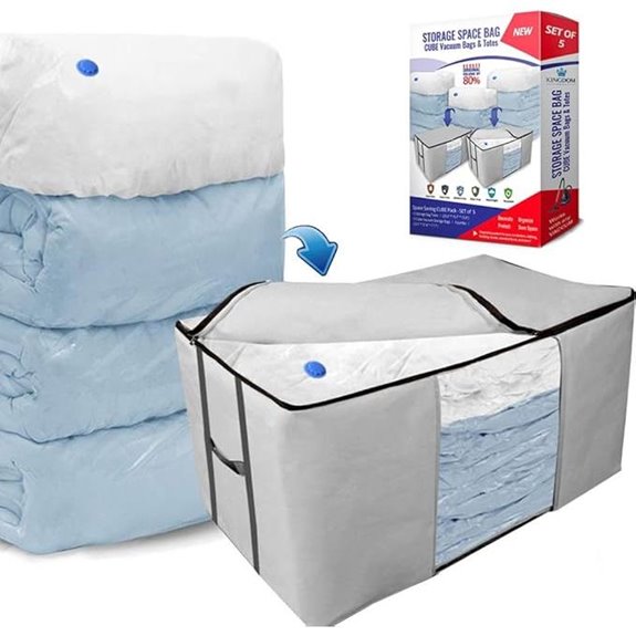 Cube Vacuum Storage Bags for Clothing & Bedding