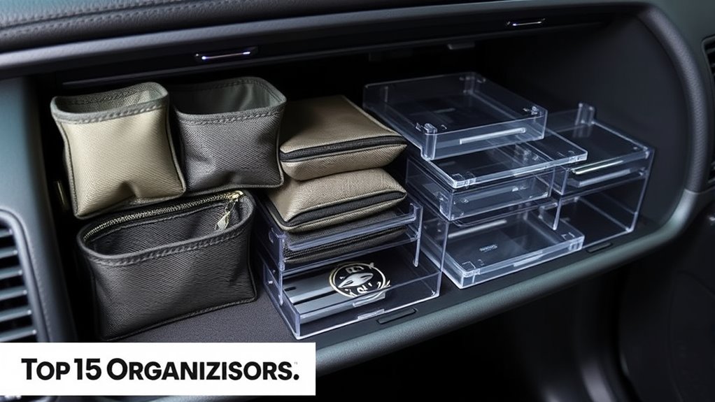 vehicle glove box organization