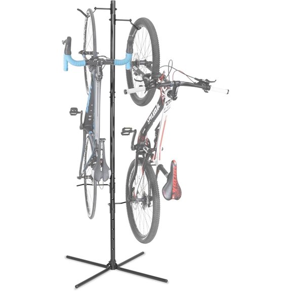 CyclingDeal Vertical Bike Storage Rack for 2 Bicycles