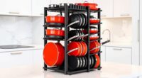 vertical pan rack organizers