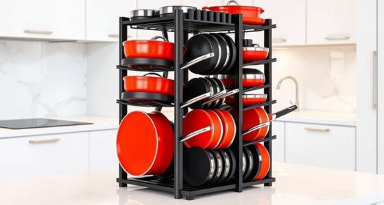 vertical pan rack organizers