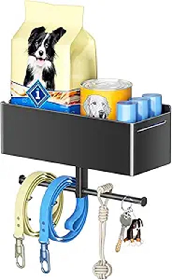 Wall-Mounted Dog Leash & Accessory Organizer