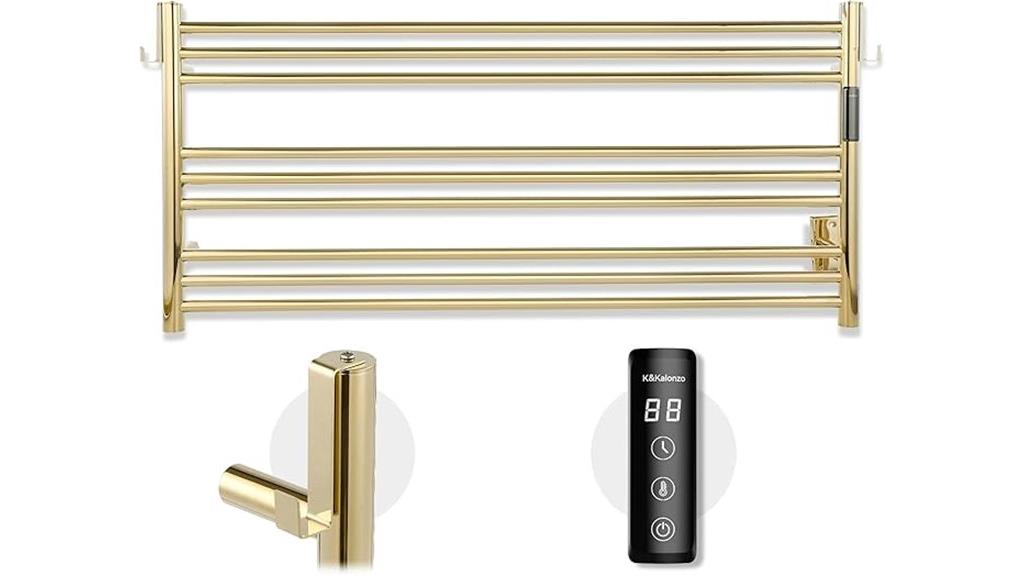 wall mounted 9 bar towel warmer