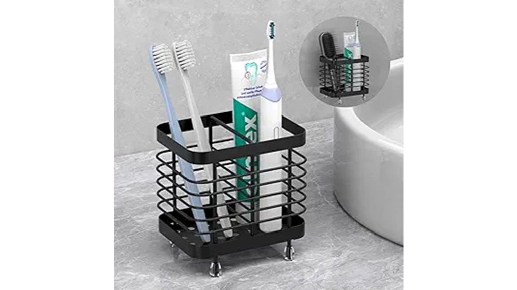 wall mounted brush holder