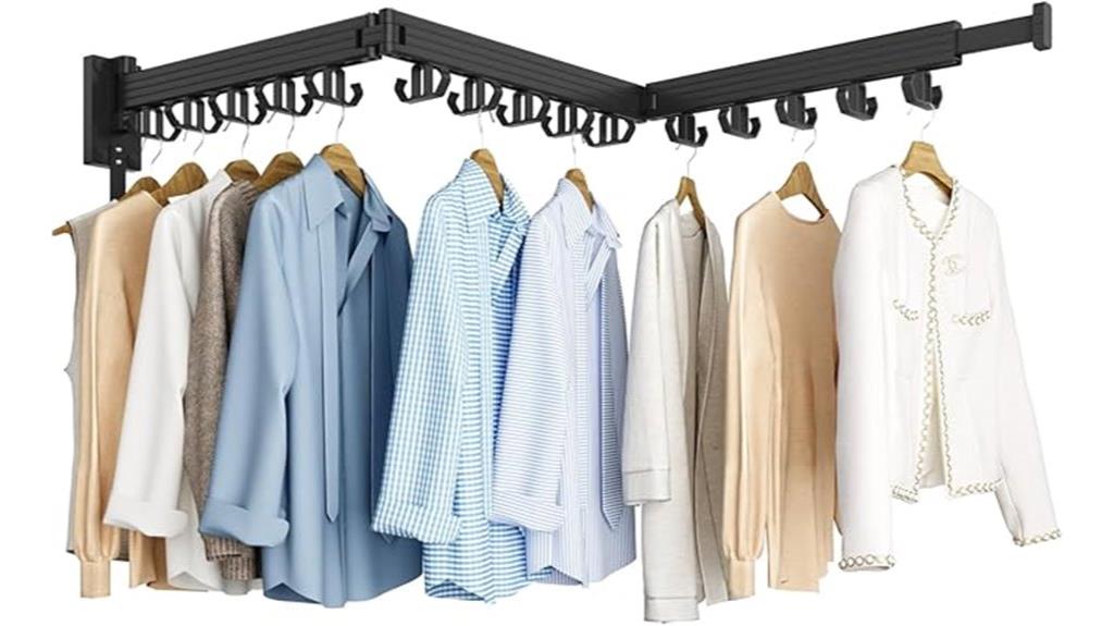 wall mounted foldable drying rack