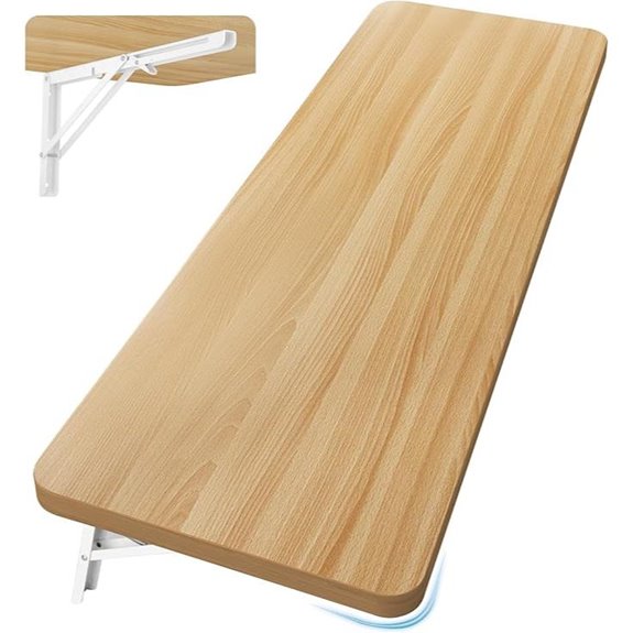 Wall Mounted Folding Laundry Table with Shelf