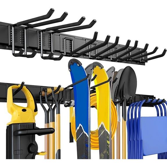 Garage Tool Organizer Wall Mount with Hooks
