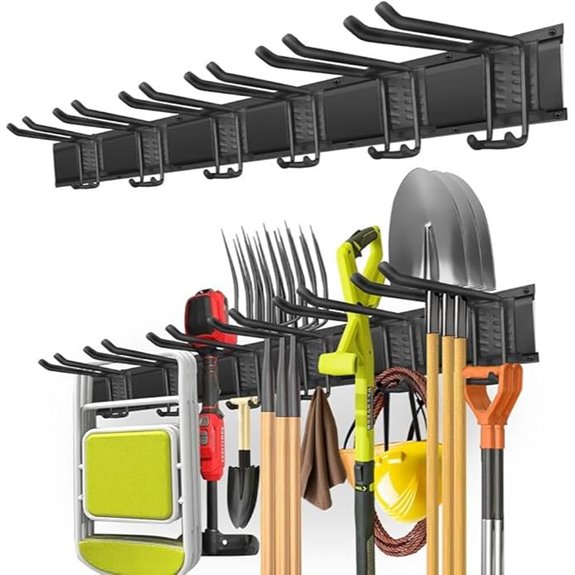 Garage Wall Mount Tool Organizer with Hooks