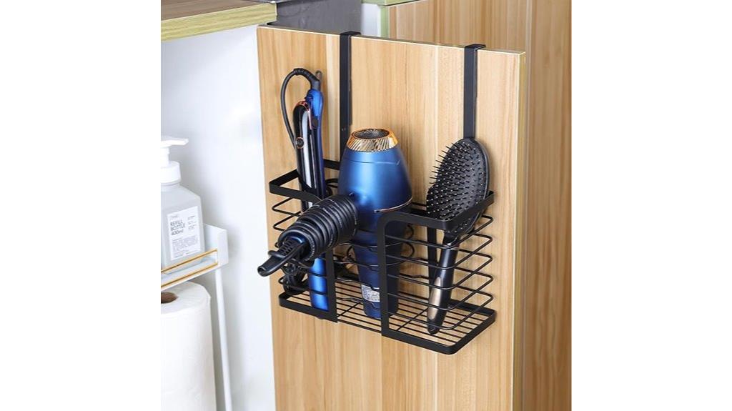 wall mounted hair dryer holder