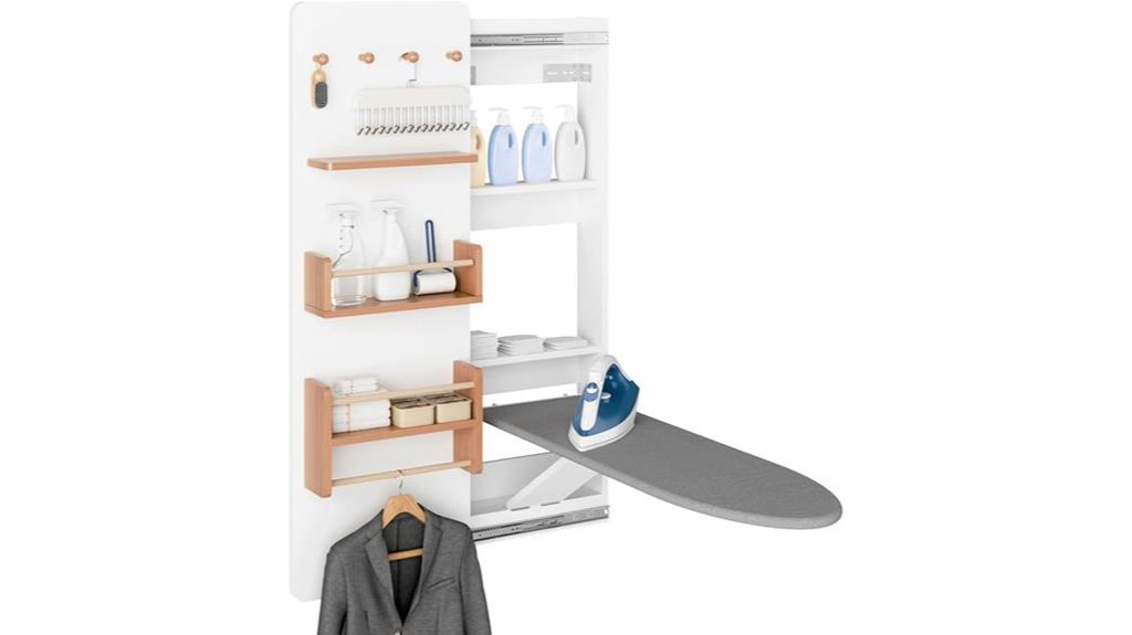 wall mounted ironing storage cabinet