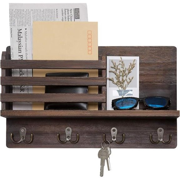 Dahey Wall Mount Mail & Key Organizer with Shelf