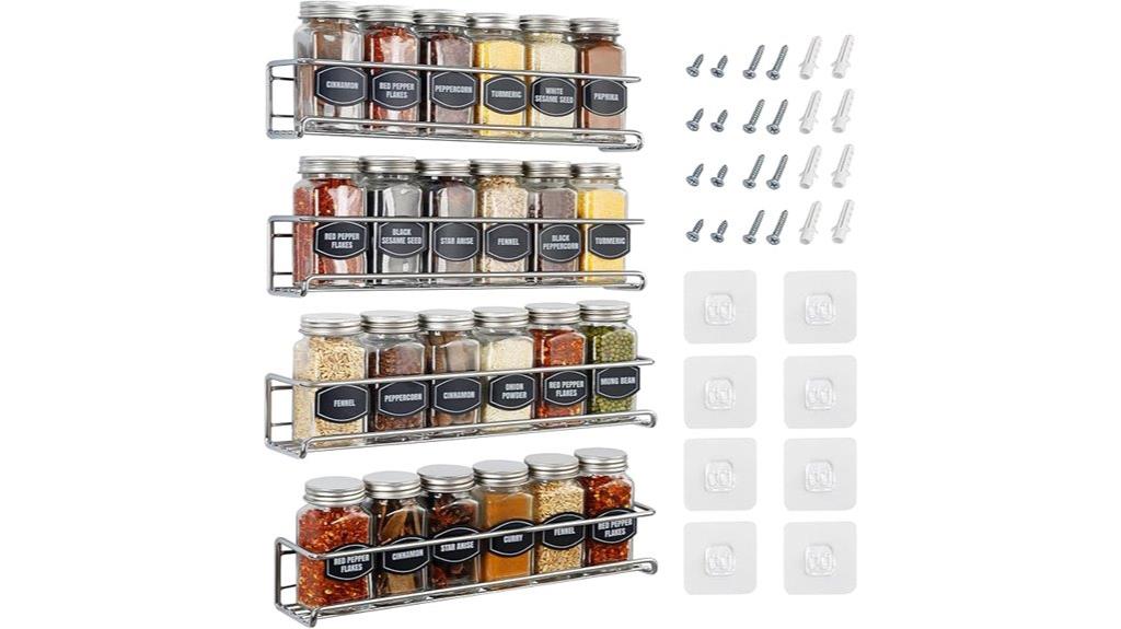 wall mounted spice rack