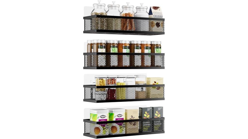 wall mounted spice rack