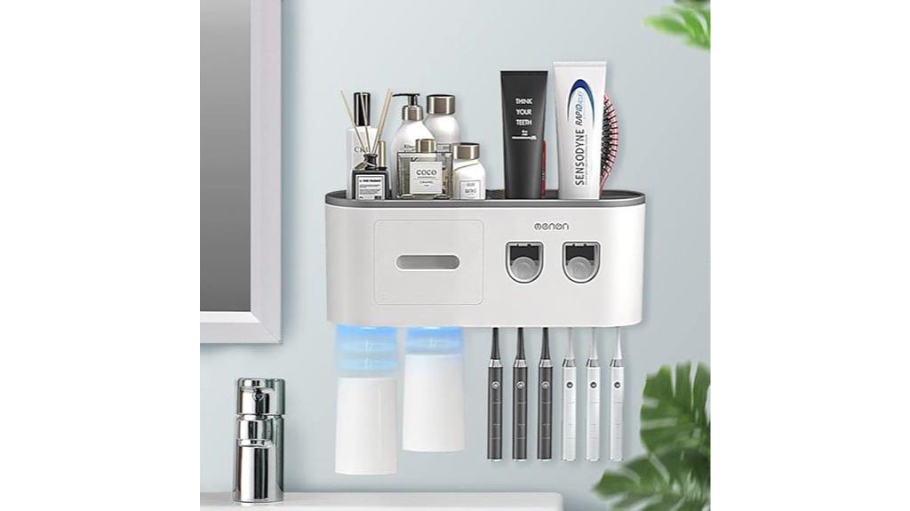 wall mounted toothbrush dispenser