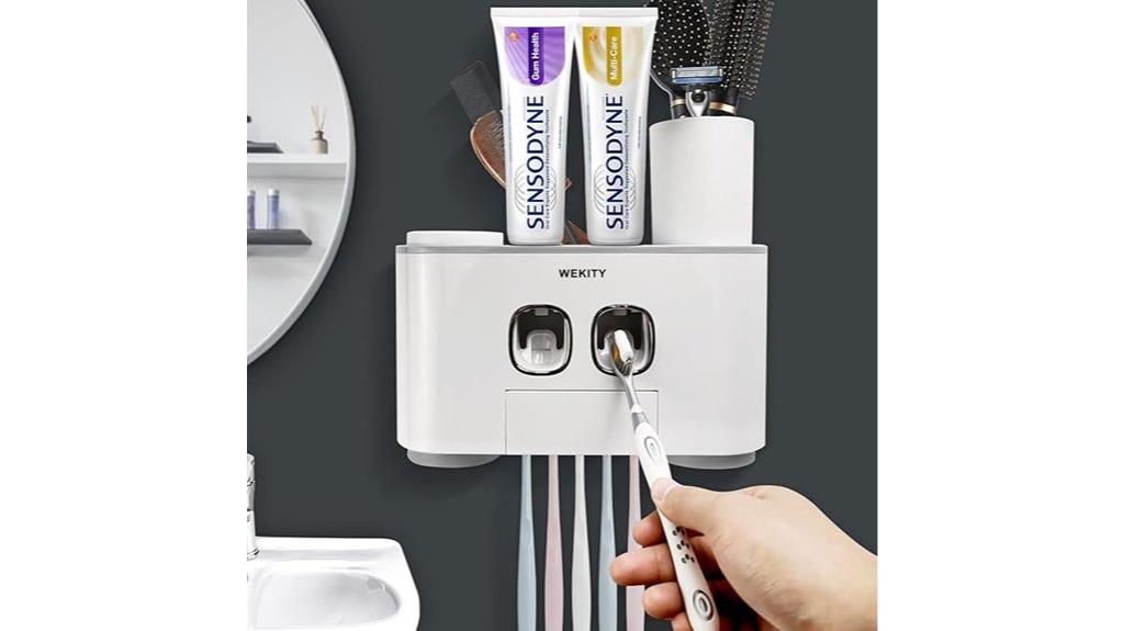 wall mounted toothbrush dispenser