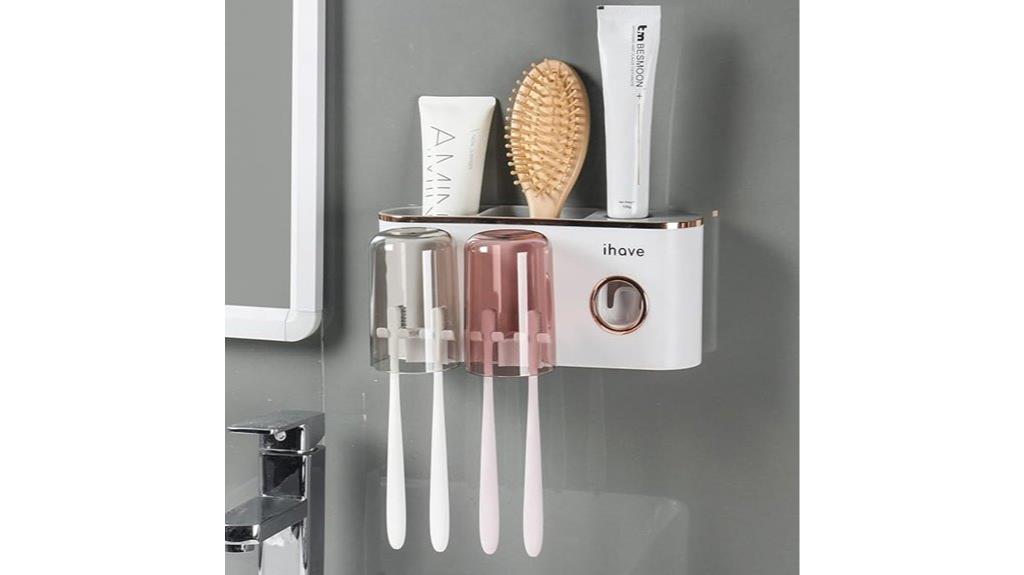 wall mounted toothbrush holder