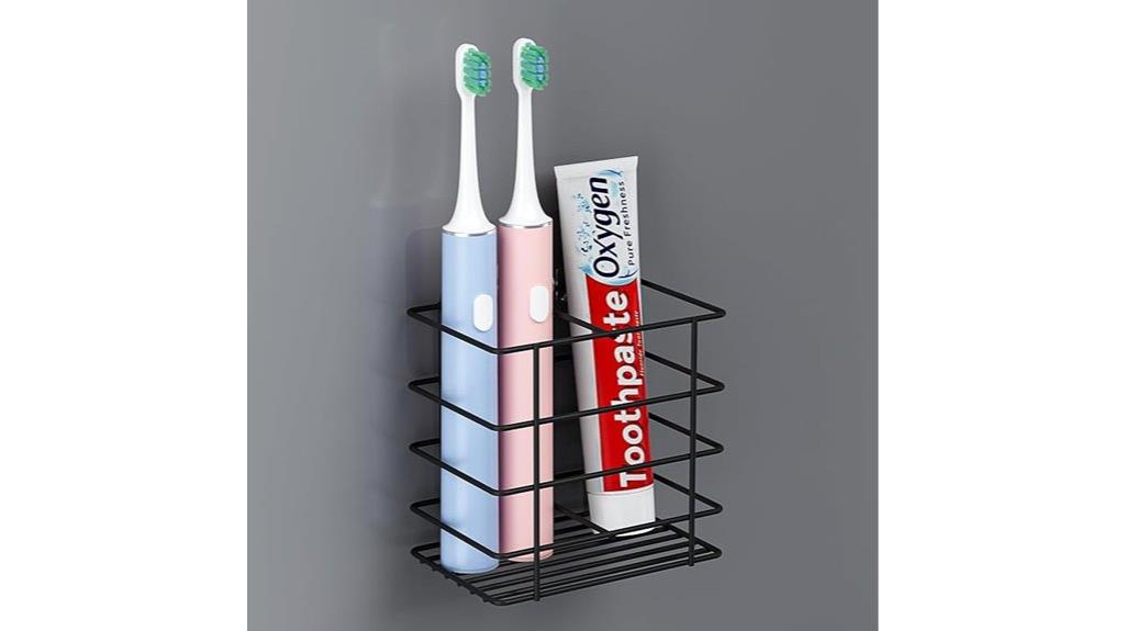 wall mounted toothbrush holder