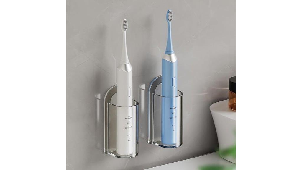 wall mounted toothbrush holder