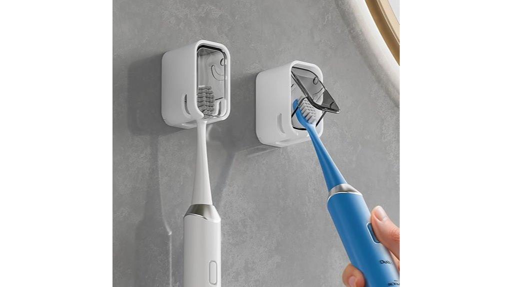 wall mounted toothbrush holders