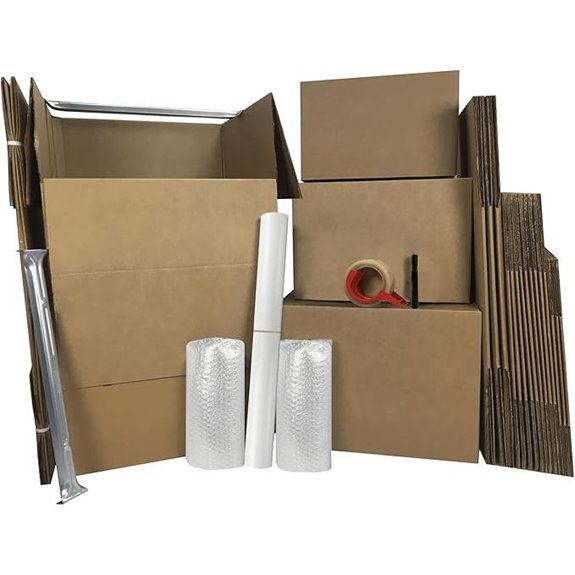 Wardrobe Moving Boxes Kit with Packing Supplies