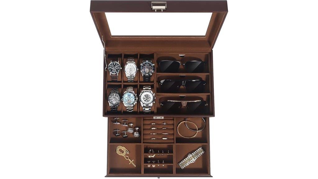 watch and sunglasses storage