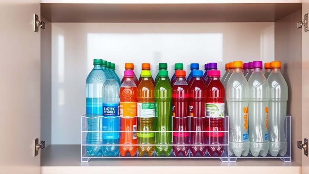 water bottle cabinet organizers