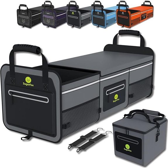 95L Car Trunk Organizer with Ice Pack Waterproof Foldable