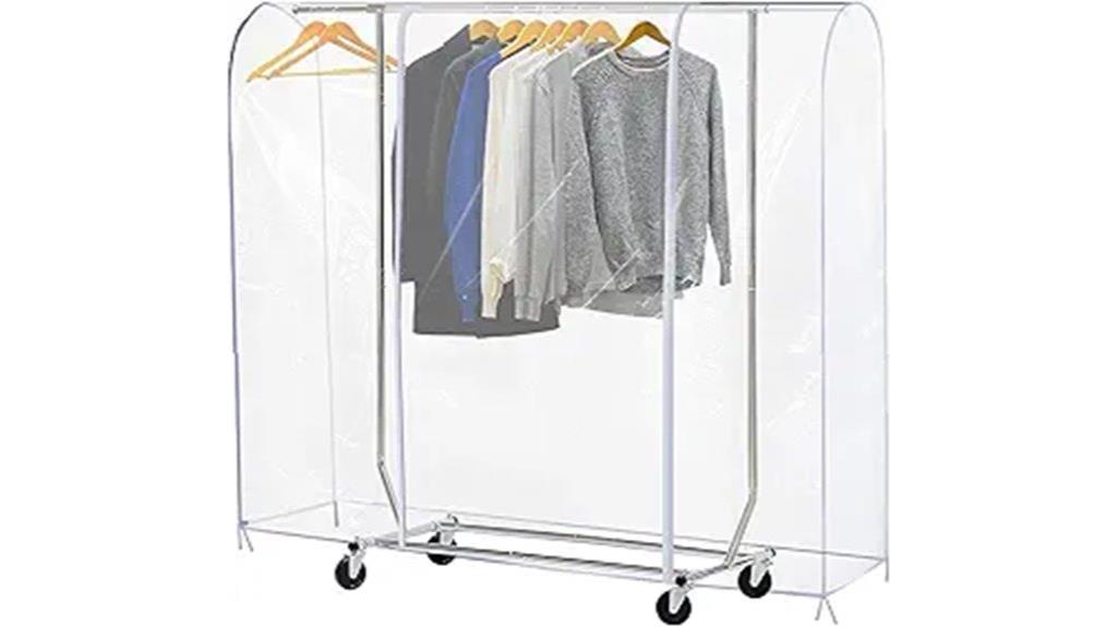 waterproof garment cover with zippers