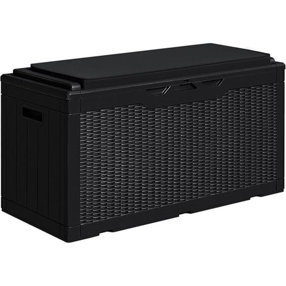 Greesum 100 Gallon Weatherproof Resin Deck Box