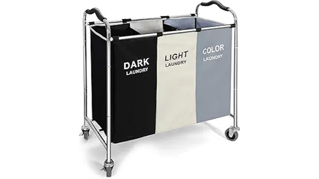 wheeled 240l laundry basket