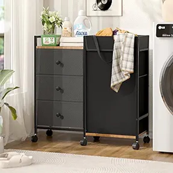 Laundry Hamper with Wheels and Detachable Bags