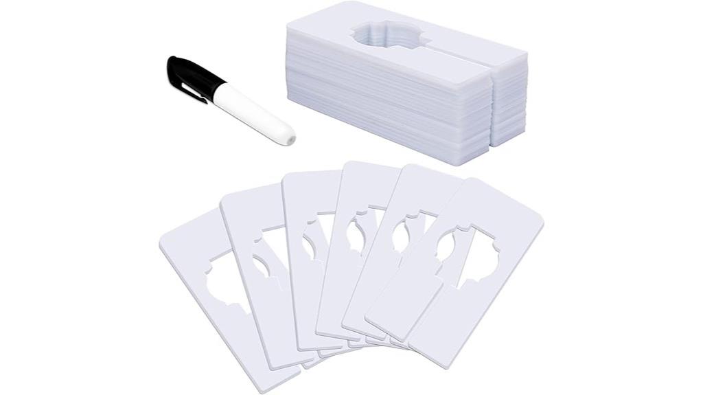 white closet divider set