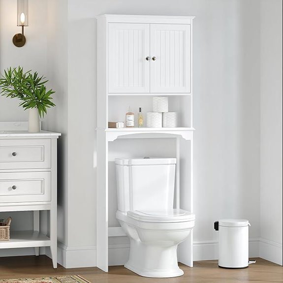 Spirich Over Toilet Storage Cabinet Organizer White